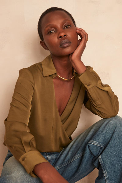 Picture of MAO WRAP-OVER BLOUSE